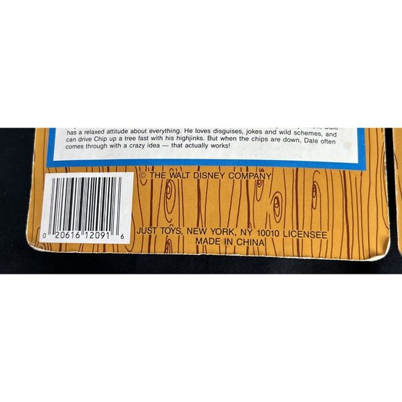 Chip N Dale Rescue Rangers Bend-Ems Figures Jus toys Vtg NOS 4.5" - Picture 7 of 8